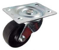 Q402501HR | 2-1/2" Hard Rubber Wheel Swivel Caster with 175 Lbs Capacity