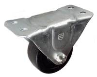 Q4025R01SR | 2-1/2" Soft Rubber Wheel Rigid Caster with 100 Lbs Capacity