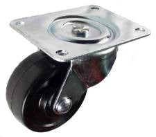 Q403001HR - 3" Hard Rubber Wheel Swivel Caster with 250 Lbs Capacity