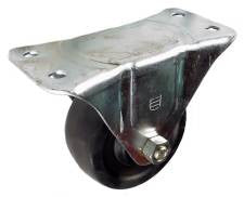 Q4030R01SR - 3" Soft Rubber Wheel Rigid Caster with 175 Lbs Capacity