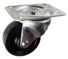 4" x 1-1/2" Hard Rubber Wheel Swivel Caster - 300 Lbs Capacity