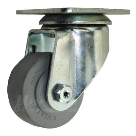 2-1/2" x  1-1/4" Thermoplastic Rubber Wheel Swivel Caster - Part #Q502501MIR