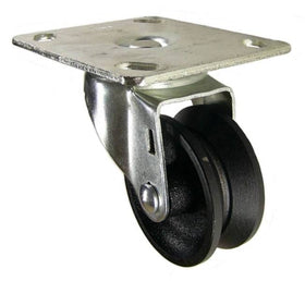 3" x 1-1/4" Semi-Steel V-Groove wheel Swivel Caster - 350 Lbs Capacity