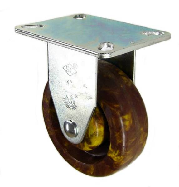 4" x 1-1/2" High Temp Epoxy wheel Rigid Caster - 350 Lbs Capacity