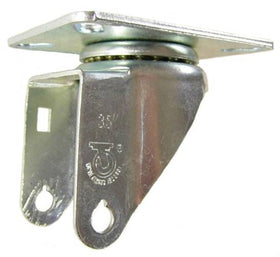 3-1/2" x 1-1/4" Swivel Caster Rig with 3-1/8" x 4-1/8" Top Plate - 350 Lbs Capacity