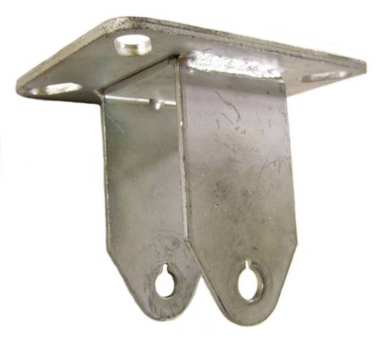 3-1/2" x 1-1/4" Rigid Caster Rig with 3-1/8" x 4-1/8" Top Plate - 350 Lbs Capacity