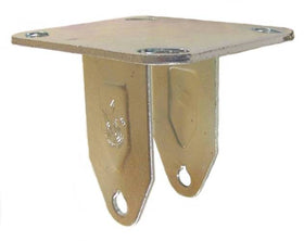 4" x 1-1/4" Rigid Caster Rig with 4" x 4-1/2" Top Plate - Part # Q5040R02YAN