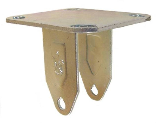 4" x 1-1/4" Rigid Caster Rig with 4" x 4-1/2" Top Plate - Part # Q5040R02YAN