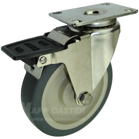 2-1/2 x 7/8 (Creeper & Rubbermaid Trash Can Dolly) Caster with 5/16 -  Mapp Caster