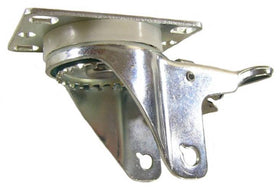 3" x 1-1/4" Total Lock Swivel Caster Rig with 2-3/8" x 3-5/8" Top Plate - Part # 8GT30120ZN