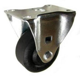 3" x 1-3/8" High Temp Nylon Wheel Rigid Caster - 350 Lbs Capacity