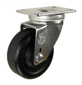 3-1/2" x 1-3/8" High Temp Nylon Wheel Swivel Caster - 350 Lbs Capacity