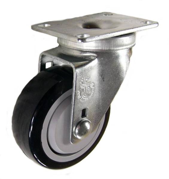 3-1/2" x 1-1/4" Polyurethane Swivel Caster - 300 Lbs Capacity