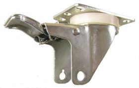 3-1/2" x 1-1/4" Total Lock Swivel Caster Rig with 2-3/8" x 3-5/8" Top Plate - 350 Lbs Capacity