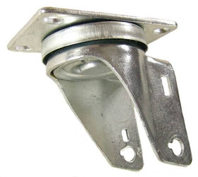 3-1/2" x 1-1/4" Swivel Caster Rig with 2-3/8" x 3-5/8" Top Plate - 350 Lbs Capacity