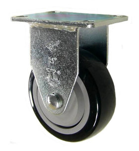 3-1/2" x 1-1/4" Polyurethane Rigid Caster - 300 Lbs Capacity