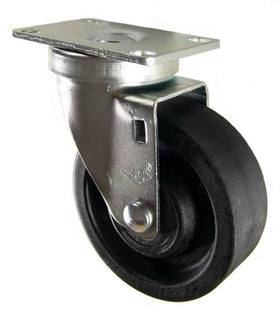 4" x 1-1/2" High Temp Nylon Wheel Swivel Caster - 350 Lbs Capacity