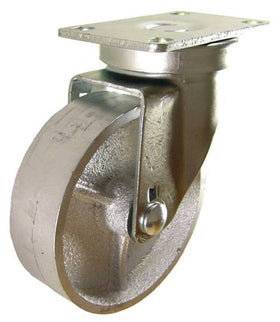 4" x 1-1/4" Steel Wheel Swivel Caster - 350 Lbs Capacity