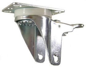 4" x 1-1/4" Total Lock Swivel Caster Rig with 2-3/8" x 3-5/8" Top Plate - Part # 8GT40120ZN
