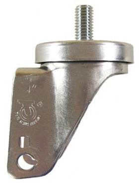 4" x 1-1/4" Swivel Caster Rig with 1/2" Threaded Stem - Part # Q504021YAN