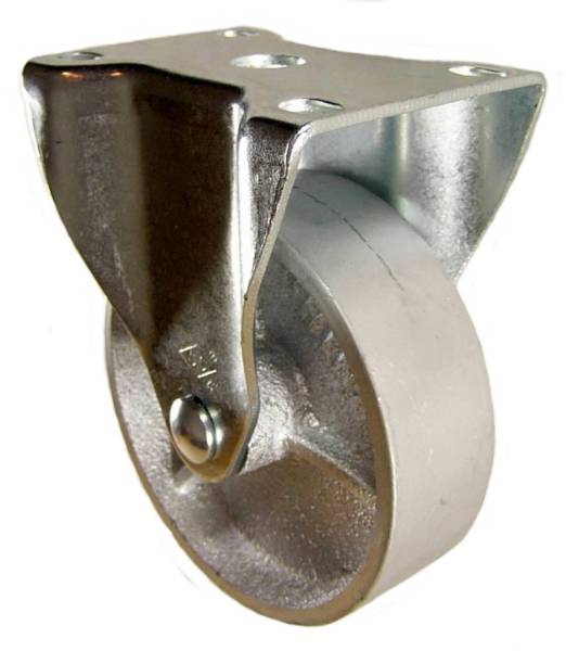 4" x 1-1/4" Steel Wheel Rigid Caster - 350 Lbs Capacity