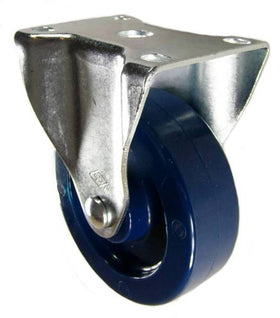 4" x 1-1/4" Solid Polyurethane Rigid Caster - 350 Lbs Capacity