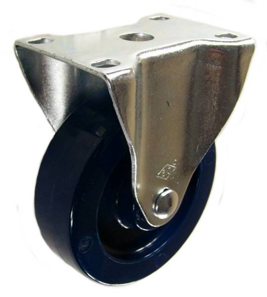 4" x 1-1/4" Solid Polyurethane Rigid Caster - 350 Lbs Capacity