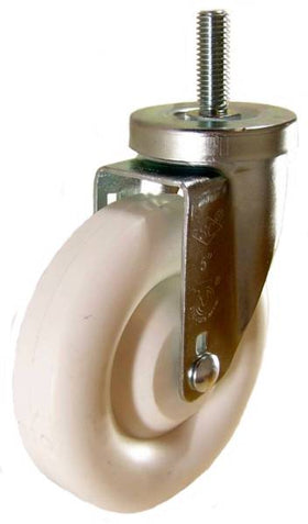 5" x 1-1/4" Retort Wheel Swivel Caster with 1/2" Threaded Stem - 350 Lbs Capacity