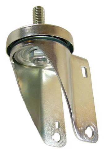 5" x 1-1/4" Swivel Caster Rig with 1/2" Threaded Stem - Part # Q505022YAN