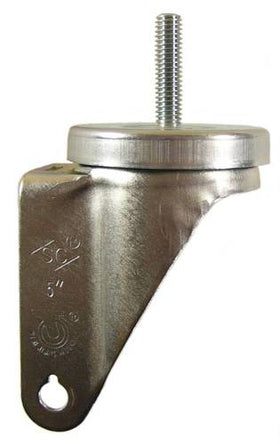 5" x 1-1/4" Swivel Caster Rig with 3/8" Threaded Stem - Part # L21ZZ50GZ8262YY