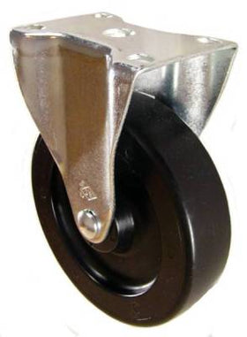 5" x 1-1/4" Heavy Duty Plastic Rigid Caster - 350 Lbs Capacity
