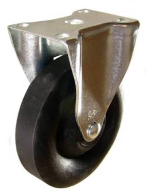 5" x 1-3/8" High Temp Nylon Wheel Rigid Caster - 350 Lbs Capacity