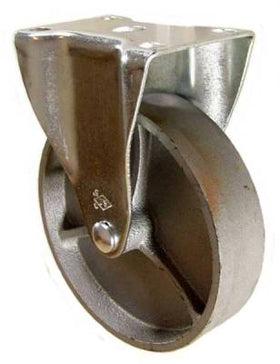 5" x 1-1/4" Steel Wheel Rigid Caster - 350 Lbs Capacity