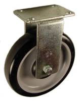 6" x 1-1/4" Polyurethane Wheel Rigid Caster - 350 Lbs Capacity