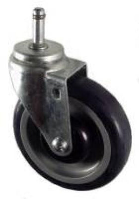 5" x 1-1/4" Polyurethane Wheel Caster with 7/16" x 1-1/2" Grip Ring Stem Caster