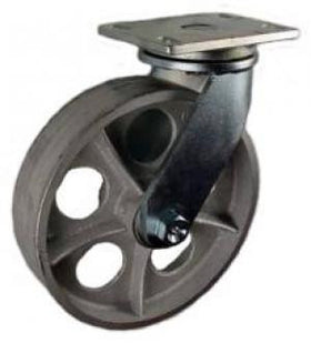 Q711001STL - 10" x 2-1/2" Cast Iron Swivel Caster