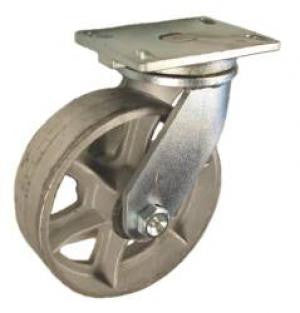 Q718001STL - 8" x 2-1/2" Cast Iron Swivel Caster