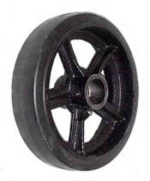 Rubber on Cast Iron Wheels