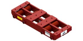 Long Straight Line Skate HSD-50-P | 20 Ton Capacity - Polyurethane Rollers
