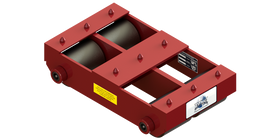 Short Straight Line Skate HST-1012 | 6 Ton Capacity - Steel Rollers