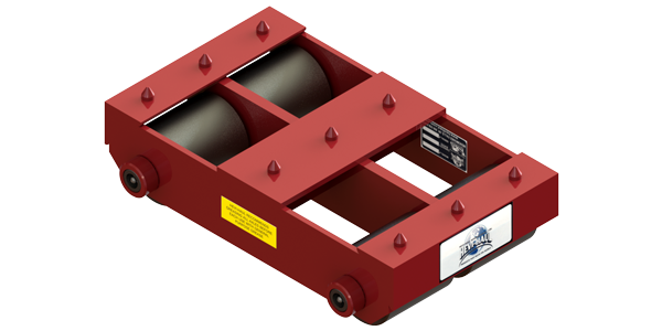 Short Straight Line Skate HST-1012 | 6 Ton Capacity - Steel Rollers