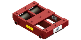 Short Straight Line Skate HST-1040 | 20 Ton Capacity - Steel Rollers