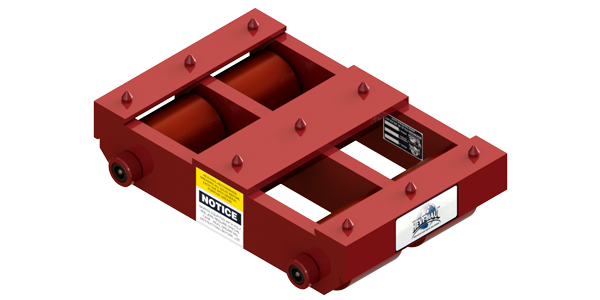 Short Straight Line Skate HST-1040-P | 20 Ton Capacity - Polyurethane Rollers