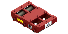 Short Straight Line Skate HST-1060 | 30 Ton Capacity - Steel Rollers