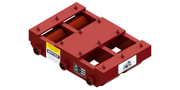 Short Straight Line Skate HST-1060-P | 30 Ton Capacity - Polyurethane Rollers