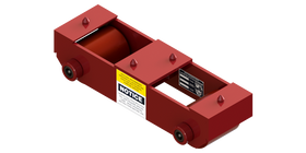 Slim Straight Line Skate HST-5-P | 2.5 Ton Capacity - Polyurethane Rollers