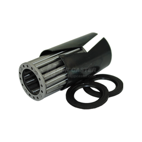 Replacement roller bearing kit for 2" wide caster wheels. Maintains 2-3/16" hub width and fits 3/4" axles.