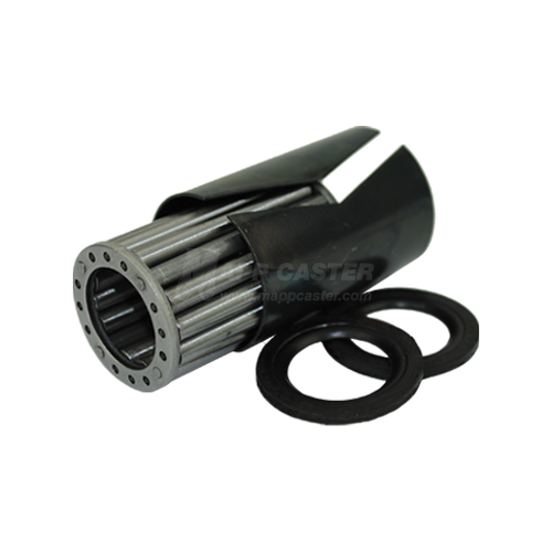 Replacement roller bearing kit for 2" wide caster wheels. Maintains 2-3/16" hub width and fits 3/4" axles.