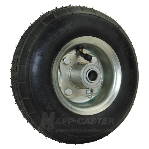 2.80/2.50-4 Air Tire (Pneumatic) Wheel Assembly with Ball Bearings & 3-3/16" Centered Hub - 250 Lbs Capacity