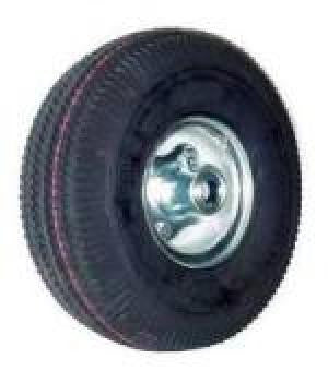4.10/3.50-4 Air Tire (Pneumatic) Wheel Assembly with Ball Bearings & 4" Centered Hub - 350 Lbs Capacity